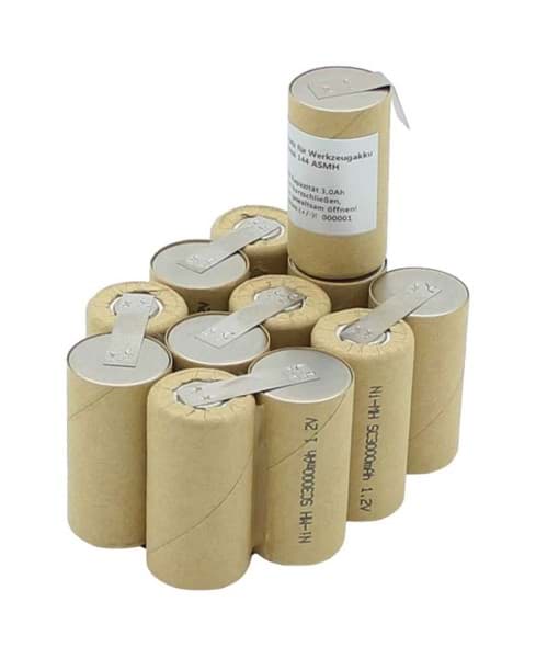 Batterie de remplacement pour Kress 144 ASMH 14,4 V 1500 mAh, NiMH, à installer soi-même