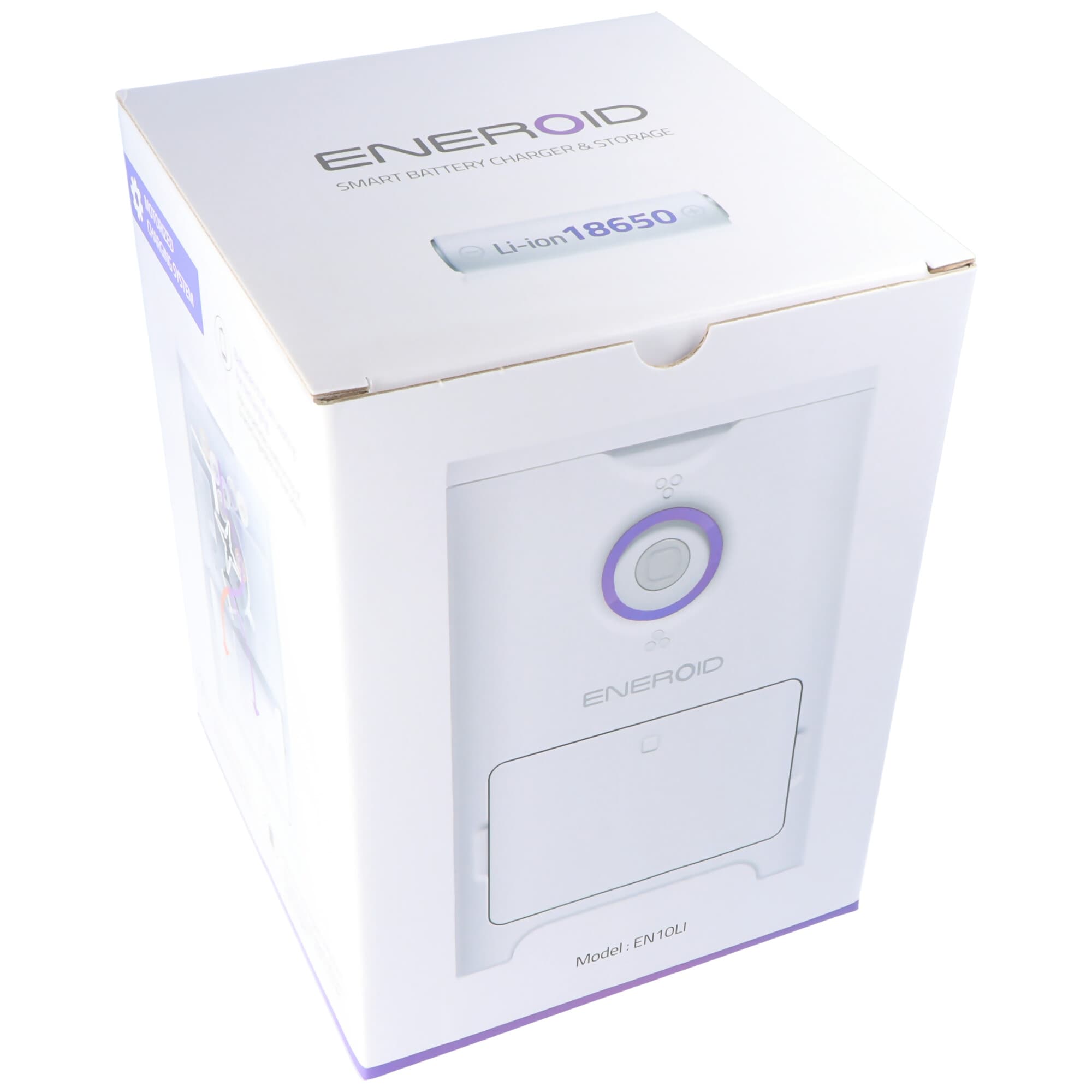 Chargeur Eneroid pour jusqu'à 7 batteries au lithium-ion 18650 avec fonction de tri automatique pour les batteries ou batteries défectueuses et