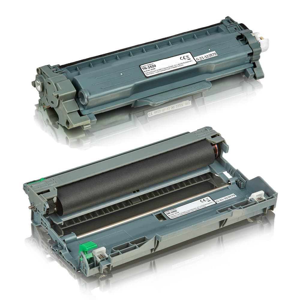 Set économique remplace Brother TN-2420 contient 1x Kit tambour / 1x Cartouche toner